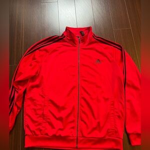 Adidas Red Track Jacket - Size XL